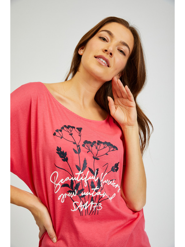 Sam 73 SAM73 Coral női nyomtatott póló Circinus Circinus