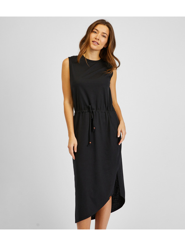 Sam 73 Fekete női aszimmetrikus alapruha SAM73 Antlia