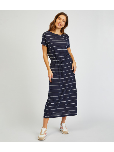 Sam 73 Sötétkék női csíkos ruha SAM73 Columba