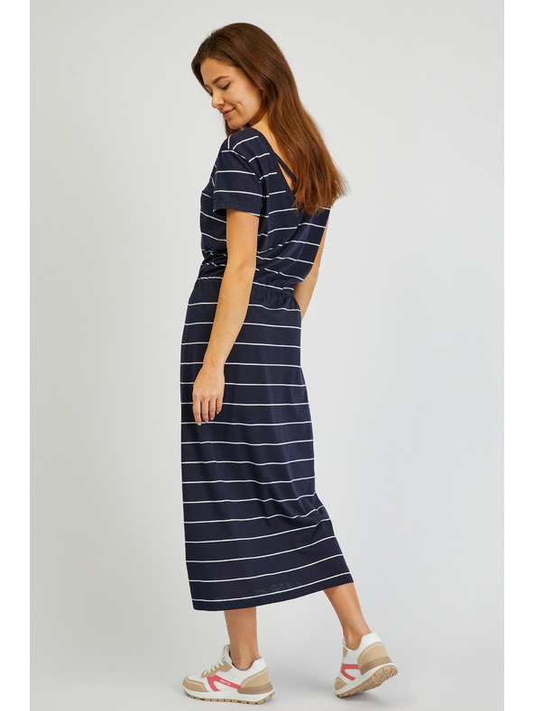 Sam 73 Sötétkék női csíkos ruha SAM73 Columba