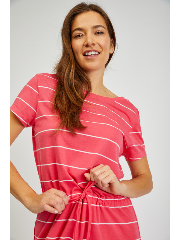 Sam 73 Piros női csíkos ruha SAM73 Columba