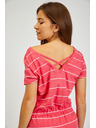 Sam 73 Piros női csíkos ruha SAM73 Columba