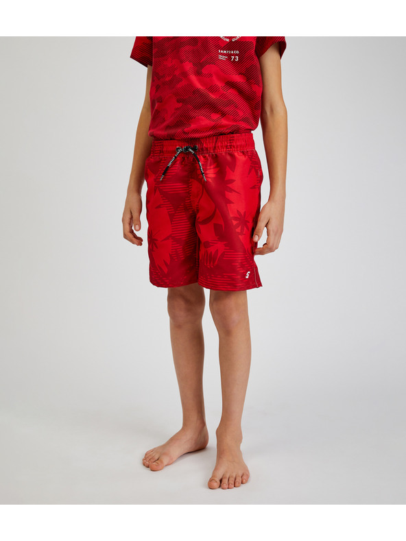 Sam 73 Piros fiú mintás fürdőruha SAM73 Sanjeev