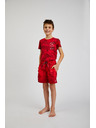 Sam 73 Piros fiú mintás fürdőruha SAM73 Sanjeev