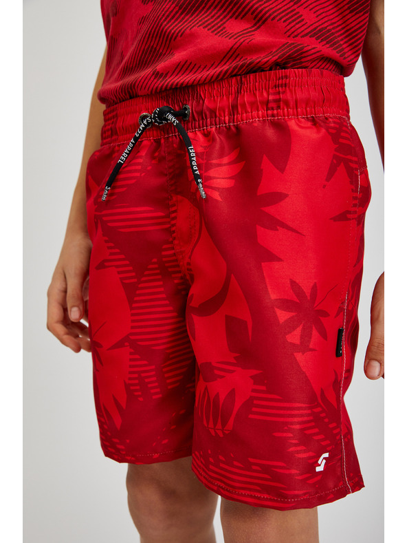 Sam 73 Piros fiú mintás fürdőruha SAM73 Sanjeev