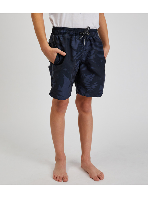 Sam 73 Sötétkék fiú fiú mintás fürdőruha SAM73 Sanjeev