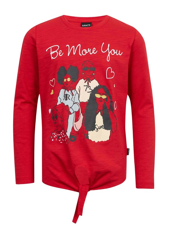 Sam 73 Piros hosszú ujjú lány póló SAM 73 Vadania
