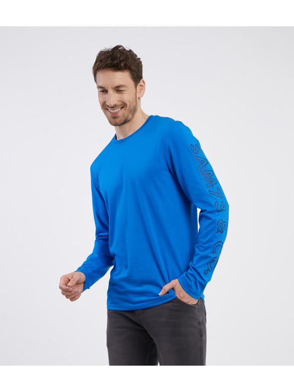 Sam 73 Kék hosszú ujjú férfi póló SAM 73 Regulus