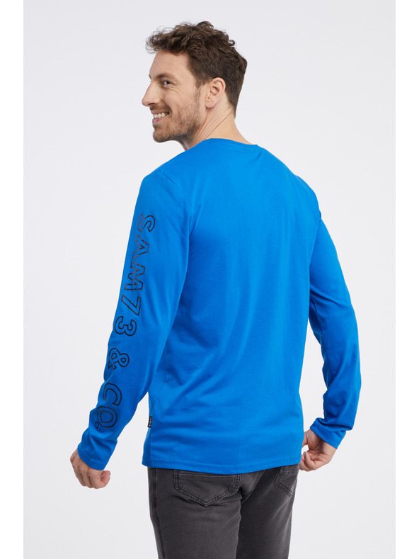 Sam 73 Kék hosszú ujjú férfi póló SAM 73 Regulus