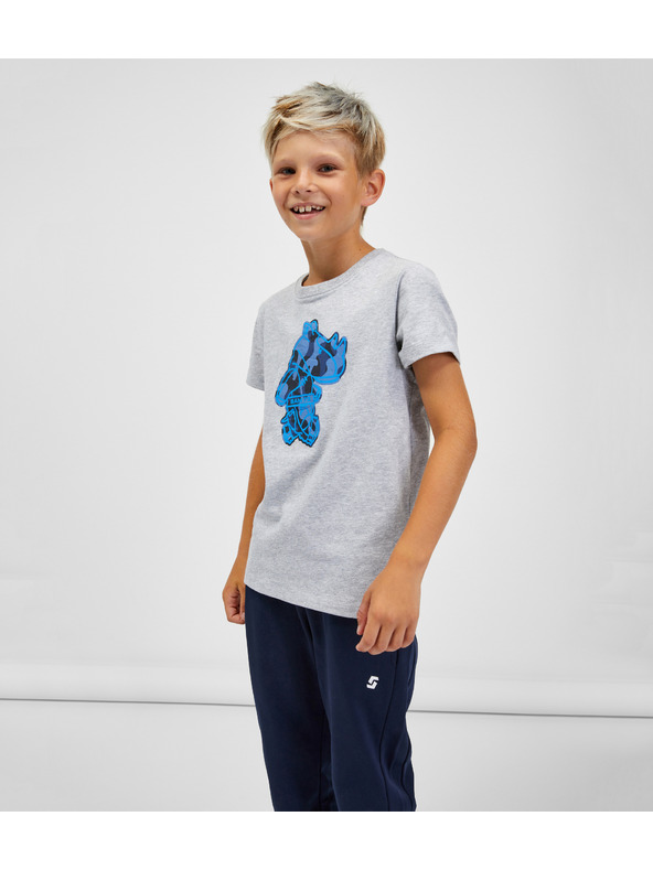 Sam 73 Világosszürke csíkos fiú póló SAM 73 Silaqui