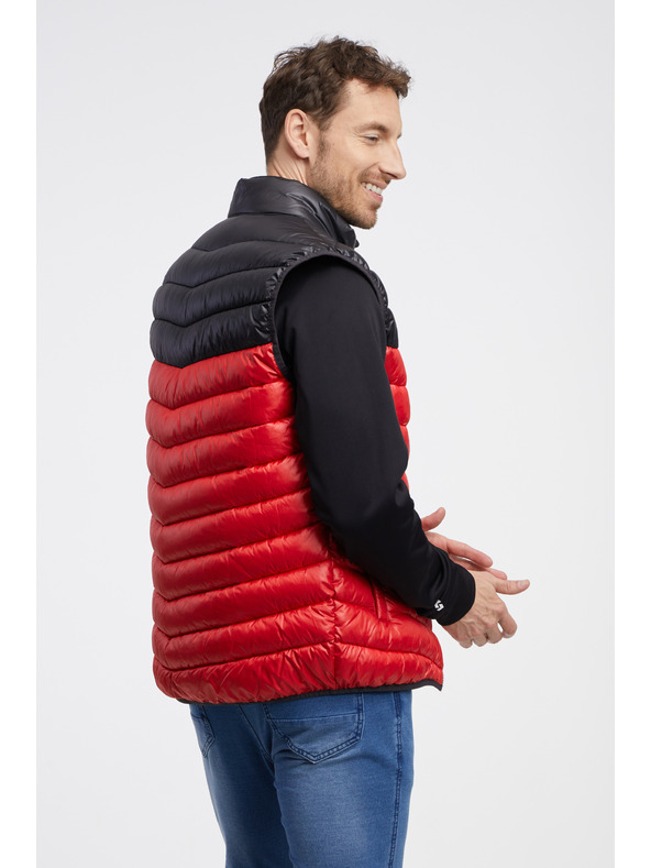 Sam 73 Fekete-piros férfi steppelt mellény SAM 73 Potter