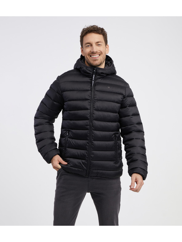 Sam 73 Fekete férfi steppelt dzseki SAM 73 Spider