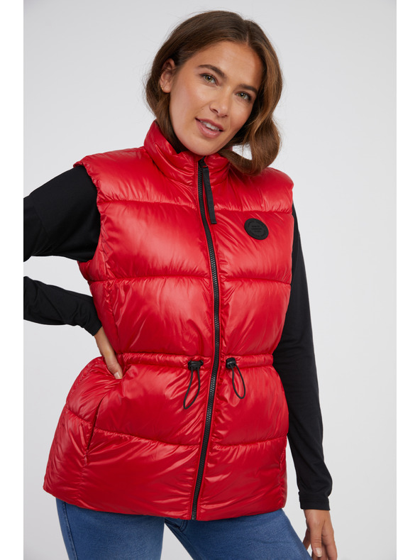 Sam 73 Piros színű női steppelt mellény SAM 73 Charlotte