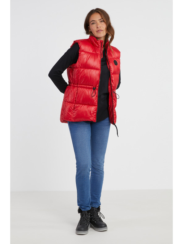 Sam 73 Piros színű női steppelt mellény SAM 73 Charlotte