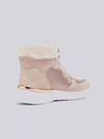Sam 73 Világos rózsaszín női téli bokacsizma velúr részletekkel SAM 73 Antlia