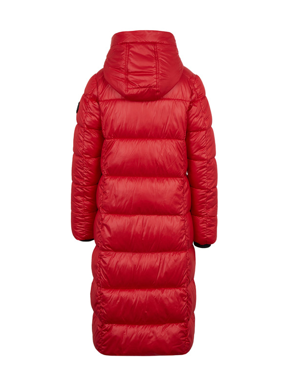 Sam 73 Piros női steppelt kabát kapucnival SAM 73 Anna
