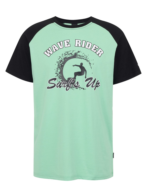 Sam 73 Fekete és zöld férfi póló SAM 73 Esteban