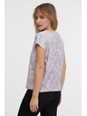 Sam 73 Világos lila női mintás póló SAM 73 Margarita
