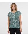 Sam 73 Zöld női mintás póló SAM 73 Margarita