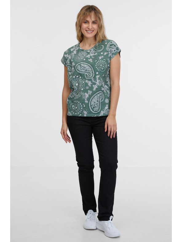 Sam 73 Zöld női mintás póló SAM 73 Margarita