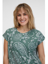 Sam 73 Zöld női mintás póló SAM 73 Margarita