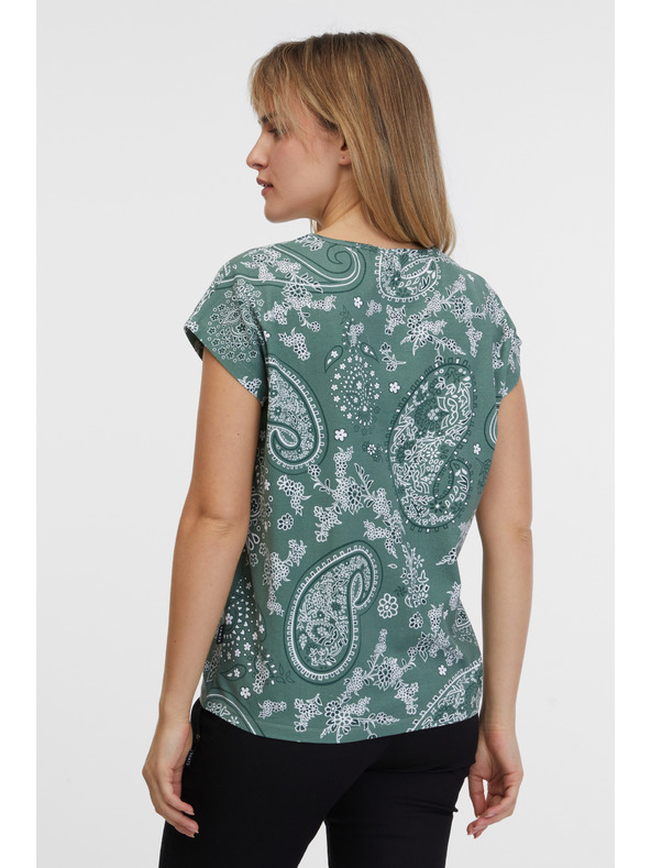 Sam 73 Zöld női mintás póló SAM 73 Margarita