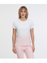 Sam 73 Rózsaszín és fehér női póló SAM 73 Dolores