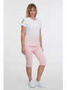 Sam 73 Rózsaszín és fehér női póló SAM 73 Dolores
