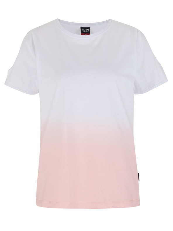 Sam 73 Rózsaszín és fehér női póló SAM 73 Dolores