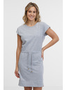 Sam 73 Világosszürke csíkos női ruha SAM 73 Esperanza