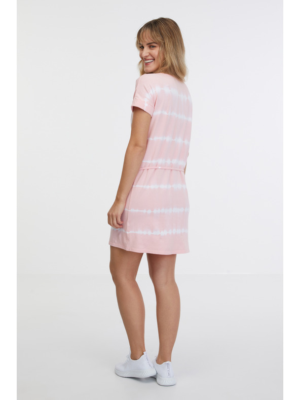 Sam 73 Világos rózsaszín női batikolt ruha SAM 73 Raquel