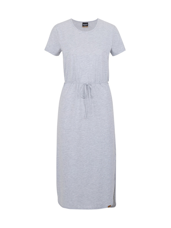 Sam 73 Világosszürke női csíkos midi ruha SAM 73 Estela