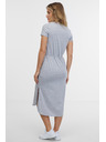 Sam 73 Világosszürke női csíkos midi ruha SAM 73 Estela