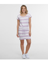 Sam 73 Fehér és lila női csíkos ruha SAM 73 Reyna
