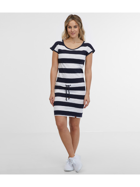 Sam 73 Fehér és kék női csíkos ruha SAM 73 Reyna