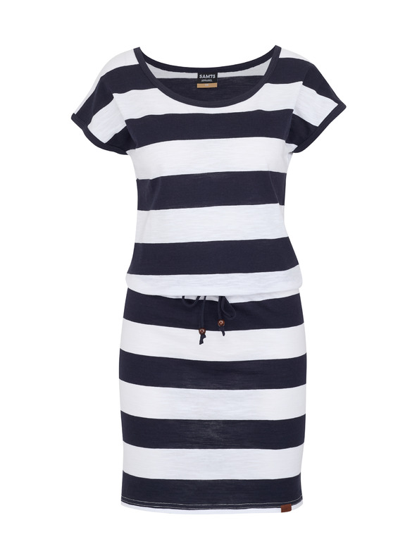 Sam 73 Fehér és kék női csíkos ruha SAM 73 Reyna