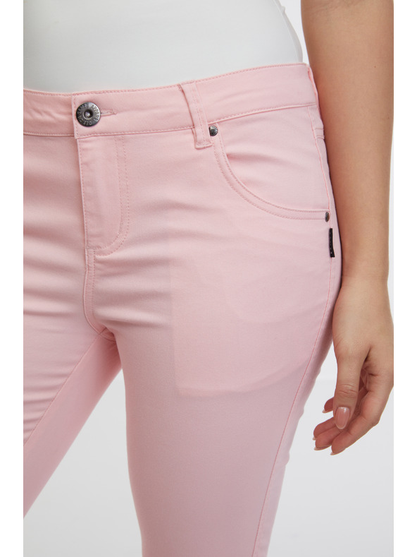 Sam 73 Világos rózsaszín női háromnegyedes slim fit farmer SAM 73 Amara