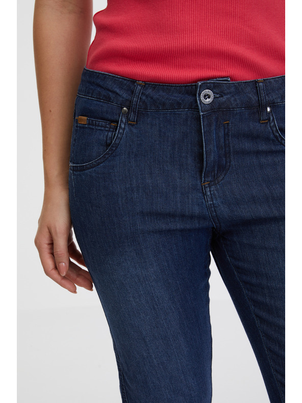 Sam 73 Sötétkék női háromnegyedes egyenes szabású farmer SAM 73 Antonella