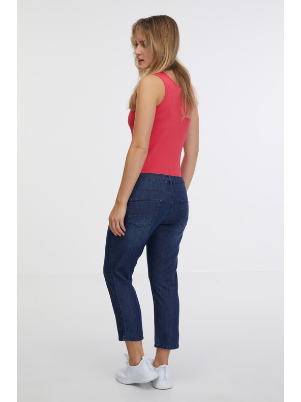 Sam 73 Sötétkék női háromnegyedes egyenes szabású farmer SAM 73 Antonella