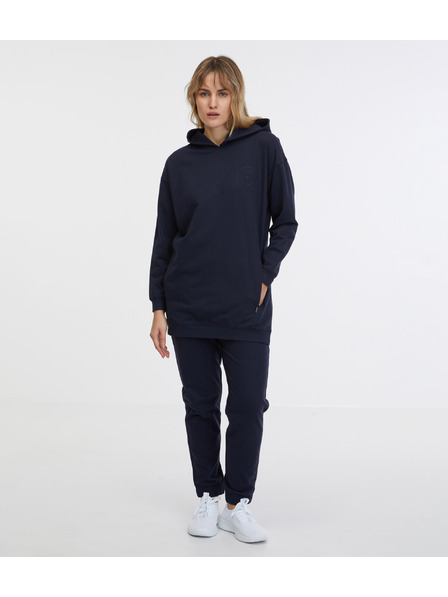 Sam 73 Sötétkék női hosszabbított kapucnis pulóver SAM 73 Lola