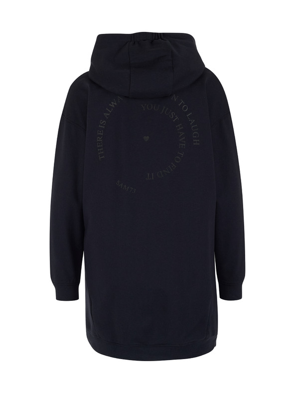 Sam 73 Sötétkék női hosszabbított kapucnis pulóver SAM 73 Lola