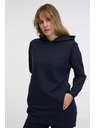 Sam 73 Sötétkék női hosszabbított kapucnis pulóver SAM 73 Lola