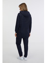 Sam 73 Sötétkék női hosszabbított kapucnis pulóver SAM 73 Lola