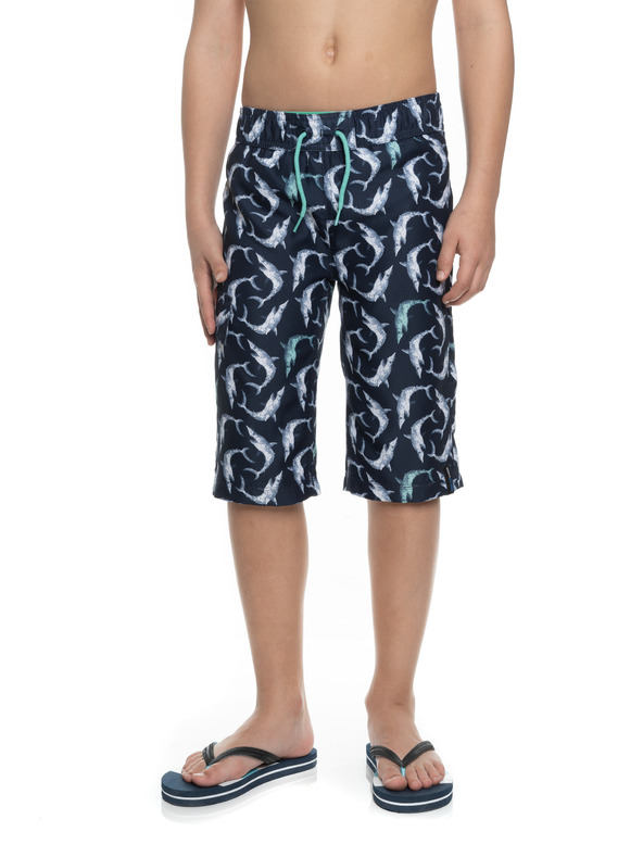 Sam 73 Sötétkék fiú fiú mintás fürdőruha SAM 73