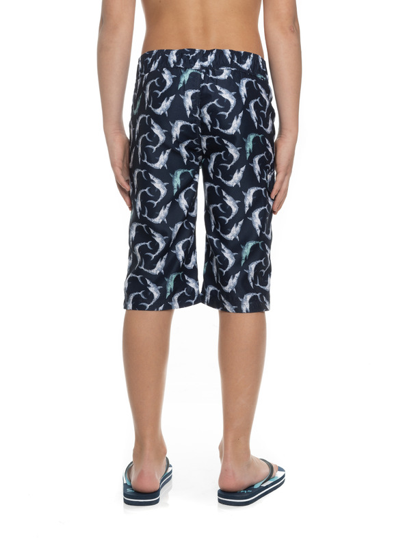 Sam 73 Sötétkék fiú fiú mintás fürdőruha SAM 73