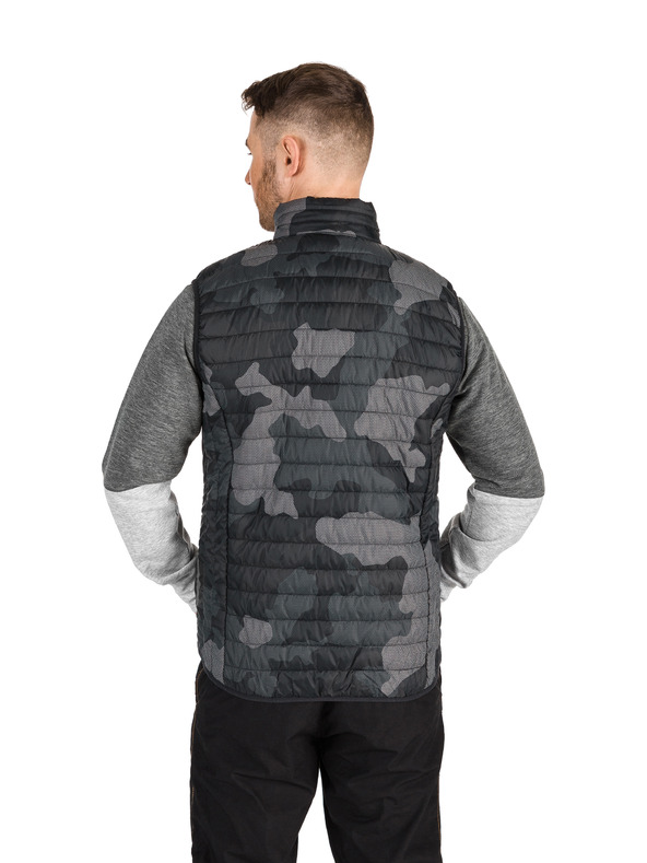 Sam 73 Sötétszürke férfi mintás mellény SAM 73