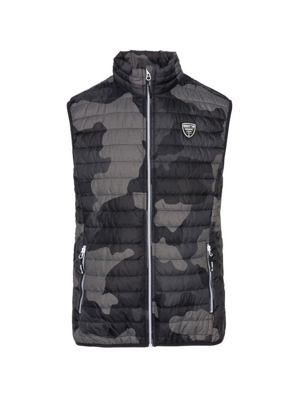 Sam 73 Sötétszürke férfi mintás mellény SAM 73