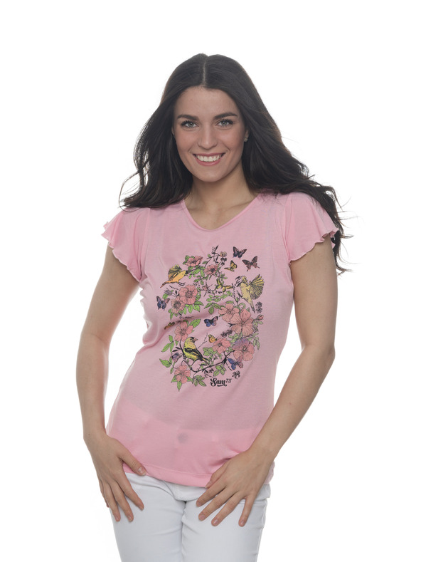 Sam 73 Rózsaszín női póló SAM 73