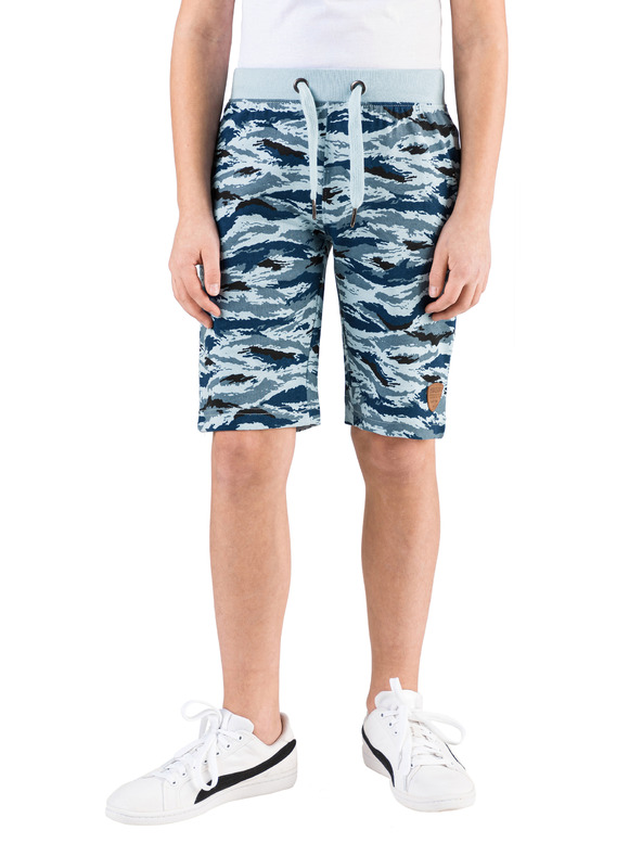 Sam 73 Kék SAM 73 mintás fiú rövidnadrág