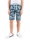 Sam 73 Kék SAM 73 mintás fiú rövidnadrág